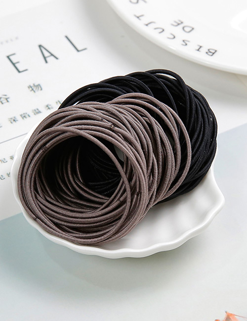 Lovely Brown+black Color Matching Design Child Hair Band(around 100pcs)