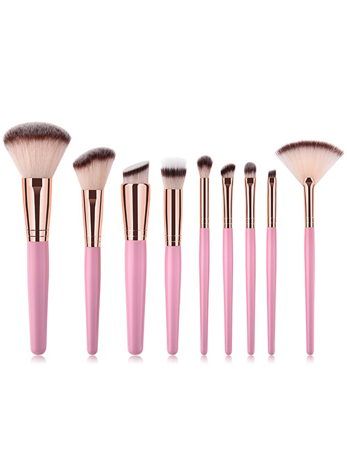 Fashion Pink Round Shape Decorated Makeup Brush