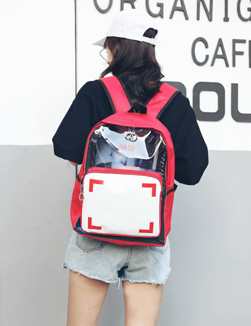 Fashion Red People Pattern Decorated Simple Backpack(large)