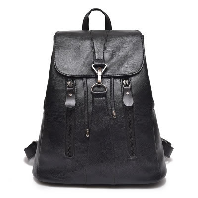 Fashion Black Pure Color Desgin Leisure Travel Bag