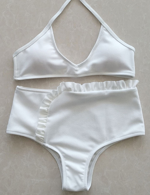 Sexy White Hollow Out Design Off-the-shoulder Swimwear