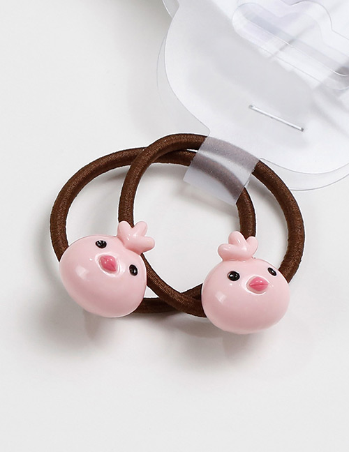 Lovely Pink Bird Shape Decorated Baby's Hair Band(2pcs)