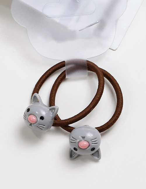 Lovely Gray Cat Shape Decorated Baby's Hair Band(2pcs)