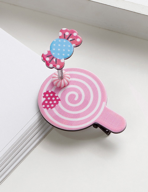 Lovely Pink+blue Lollipop Shape Design Child Hair Clip
