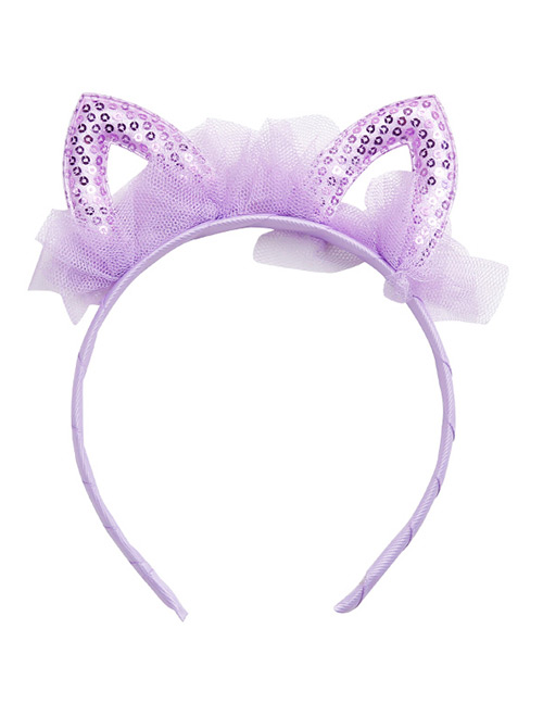 Sweet Purple Rabbit Ears Shape Design Hair Hoop