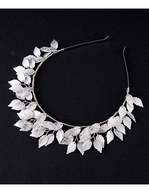Fashion Silver Color Leaf Shape Decorated Hair Accessories
