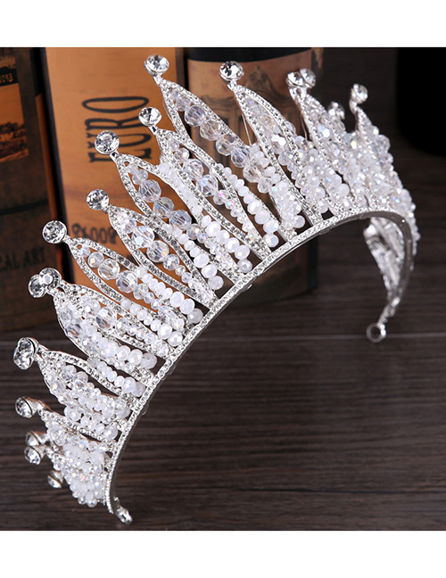 Fashion Silver Color Crown Shape Decorated Hair Accessories