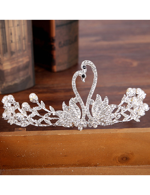 Fashion Silver Color Swans Shape Decorated Hair Accessories