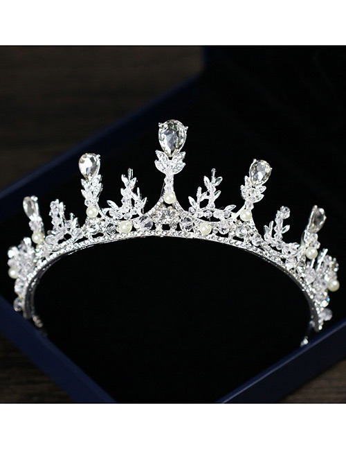 Fashion Silver Color Crown Shape Design Hair Accessories