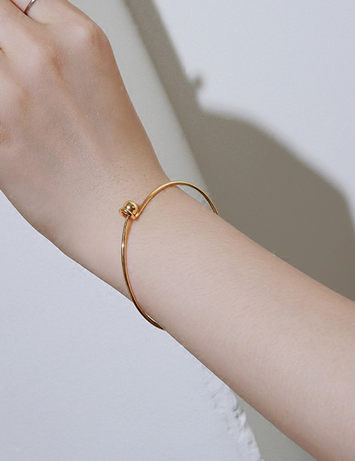 Fashion Gold Color Circular Ring Shape Decorated Bracelet