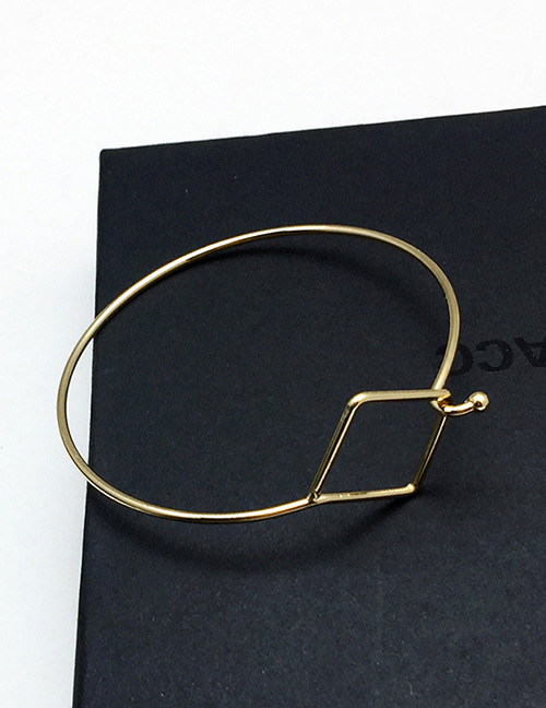 Fashion Gold Color Square Shape Decorated Bracelet
