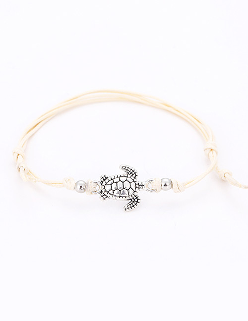 Fashion Beige Tortoise Shape Decorated Ankle Chain