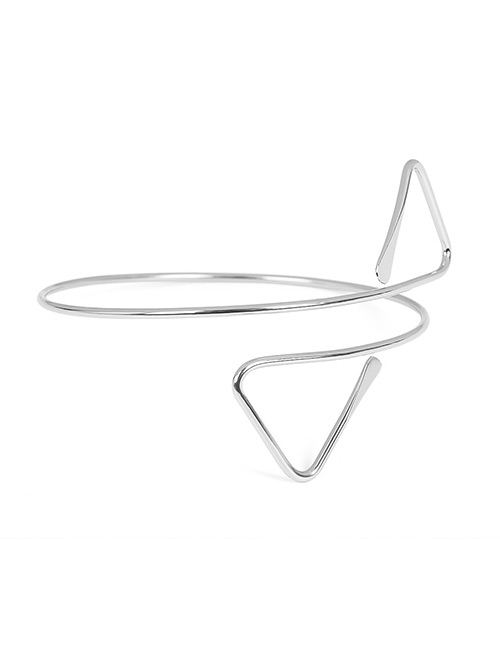 Fashion Silver Color Triangle Shape Decorated Bracelet