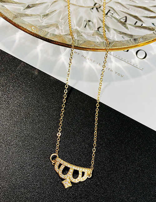 Fashion Gold Color Crown Shape Decorated Necklace