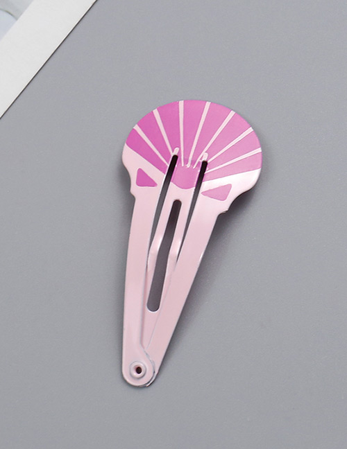 Fashion Pink Shell Shape Decorated Hair Clip
