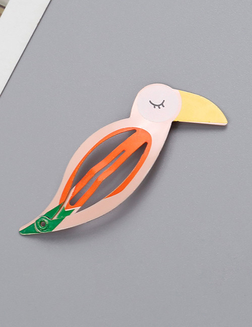 Fashion Orange Bird Shape Decorated Hair Clip