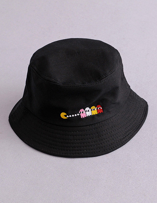 Fashion Black Doll Pattern Decorated Hat