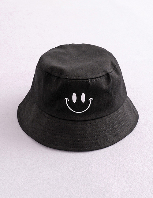 Fashion Black Smile Pattern Decorated Hat