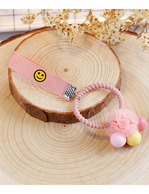 Lovely Pink+yellow Balls Decorated Child Hair Band(1pc)
