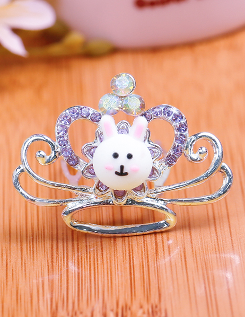Lovely Purple Rabbit&crown Decorated Child Hair Hoop(small)
