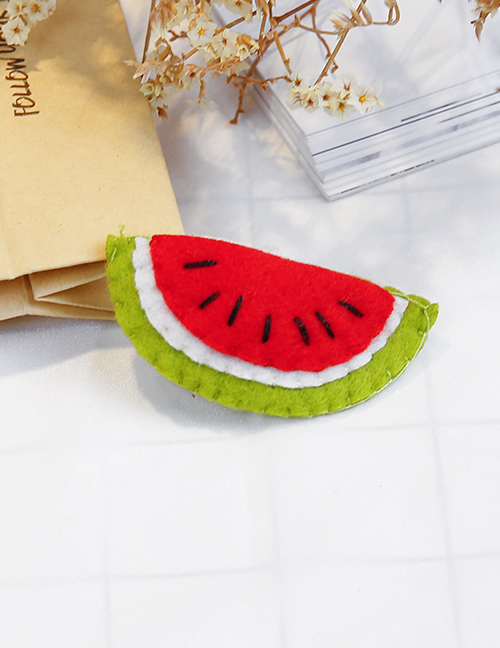 Lovely Red+green Watermelon Shape Design Child Hair Clip(1pc)