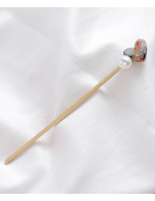 Sweet Multi-color Pearl&heart Shape Decorated Hairpin
