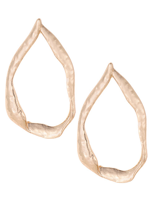 Fashion Gold Color Irregular Shape Design Earrings