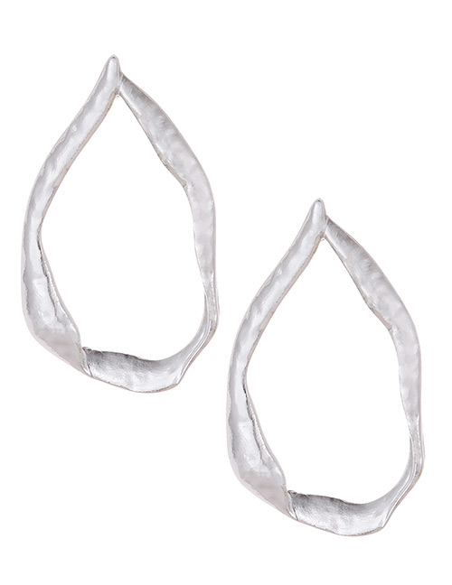 Fashion Silver Color Irregular Shape Design Earrings