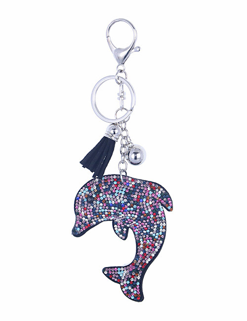 Fashion Multi-color Dolphin Shape Decorated Pendant