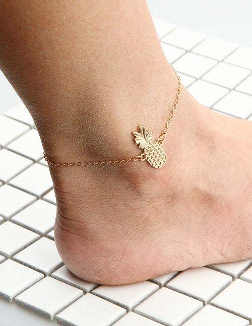 Fashion Gold Color Pure Color Decorated Ankle Chain