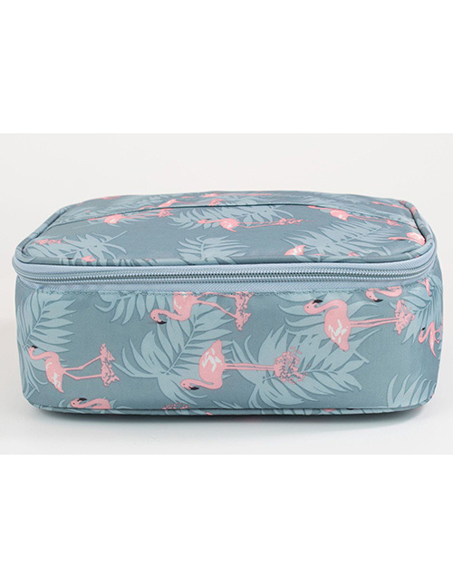 Fashion Blue Flamingo Pattern Decorated Storage Bag