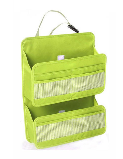 Fashion Green Pure Color Decorated Storage Bag