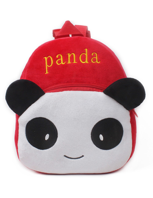 Fashion Red+white Panda Shape Decorated Bag