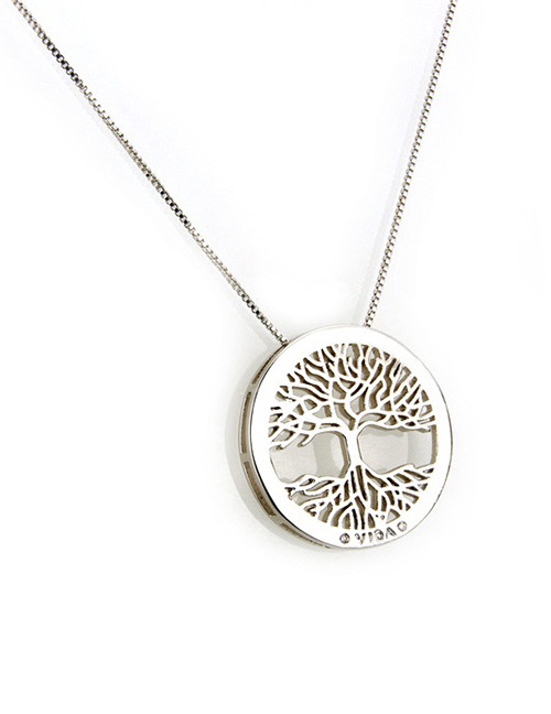 Fashion Silver Color Tree Shape Decorated Necklace