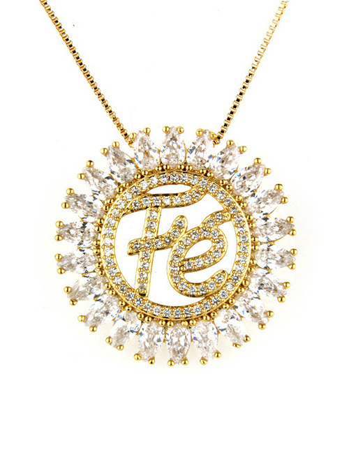 Fashion White Letter Shape Decorated Hollow Out Necklace