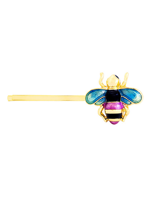 Lovely Blue+purple Bee Shape Decorated Hairpin