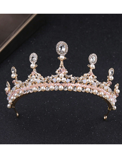 Fashion Rose Gold Crown Shape Decorated Hair Accessories