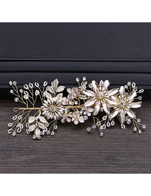 Fashion White Flowers&leaf Decorated Hair Accessories