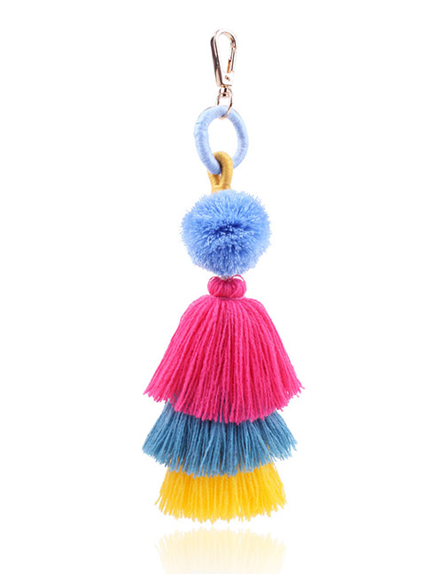 Fashion Multi-color Tassel Decorated Key Chain