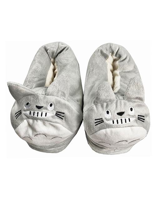 Lovely Gray Cat Shape Design Thickened Shoes(for Child )
