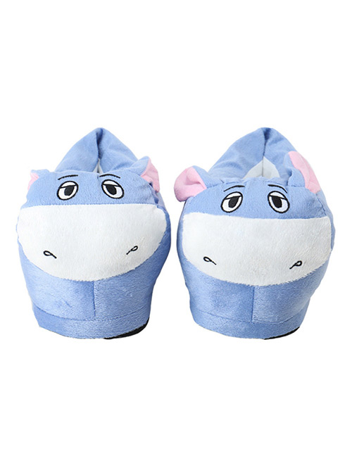 Lovely Blue+white Donkey Shape Design Thickened Shoes(for Adult)