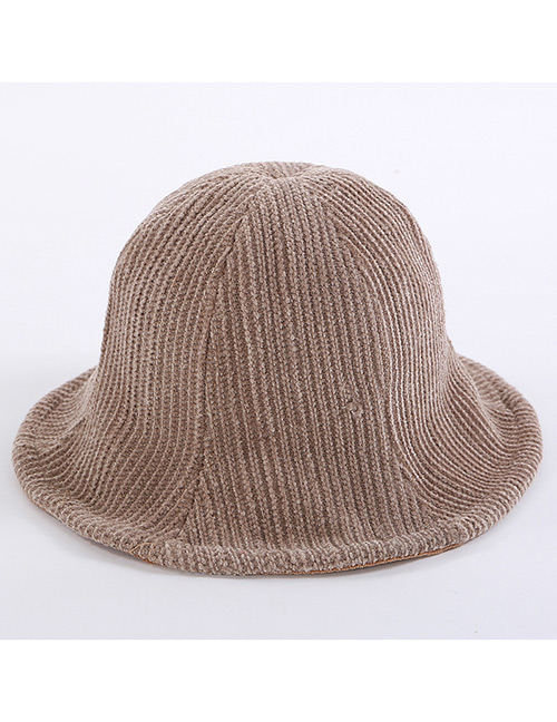 Simple Khaki Pure Color Decorated Hat