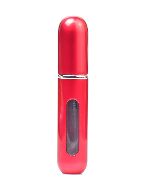 Fashion Red Pure Color Decorated Cosmetic Bottle