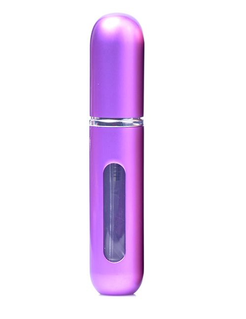 Fashion Purple Pure Color Decorated Cosmetic Bottle