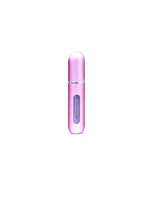 Fashion Light Pink Pure Color Decorated Cosmetic Bottle