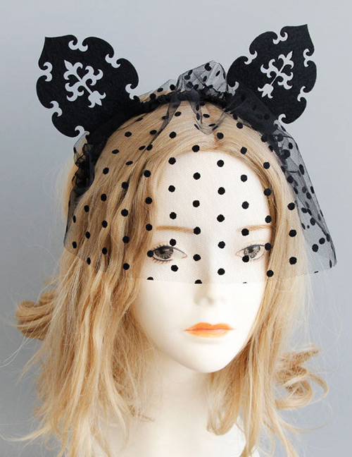 Fashion Black Dots Pattern Decorated Hair Accessories
