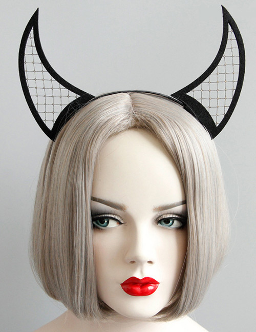 Fashion Black Horn Shape Design Hairband