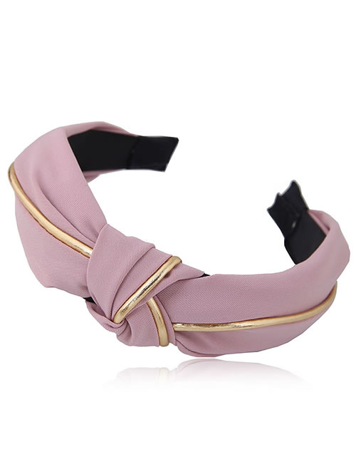 Fashion Light Purple Pure Color Decorated Hair Hoop