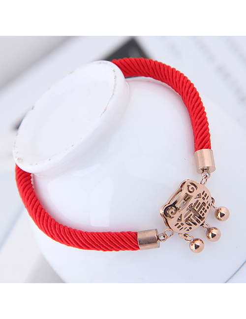 Fashion Red Hollow Out Design Bracelet