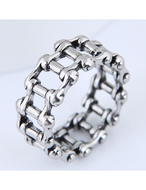 Fashion Silver Chain Ring

